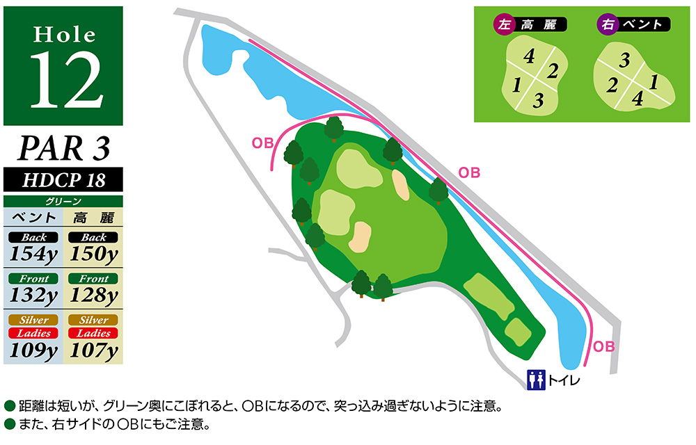 Hole 12 コースマップ